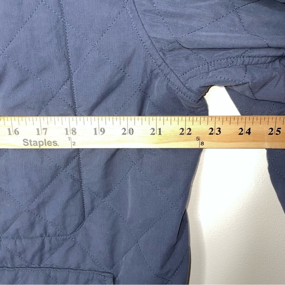 Relwen Men's Quilted Insulated Tanker Jacket Navy Blue Large Nylon/Cotton Polyes - Picture 8 of 8